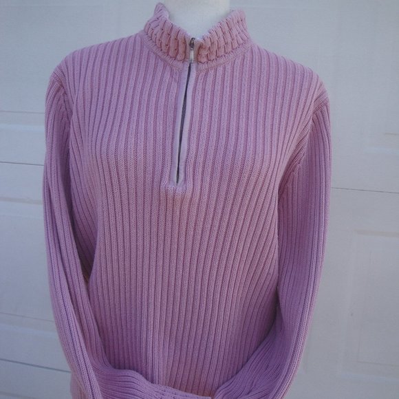 Van Heusen Quarter Zip Knit Sweater Women's Size XL - Picture 1 of 10